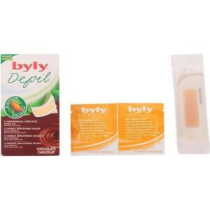 Byly Depil Chocolate Ταινίες Αποτρίχωσης Για Πρόσωπο 12τμχ