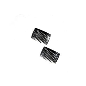 Ro Accessories Χτενάκι Μαλλιών Μαύρο 7cm Σετ 2τμχ