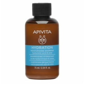 Apivita Hyaluronic Hydra Shampoo Mini Σαμπουάν Ενυδάτωσης Mε Υαλουρονικό Οξύ & Αλόη 75ml