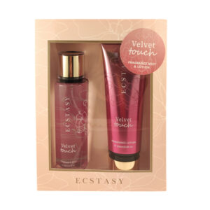 Ecstasy Gift Set Velvet Touch Body Cream 236ml and Body Mist 250ml