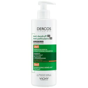 Vichy Dercos Anti-Dandruff DS 2in1 Σαμπουάν & Conditioner Κατά Tης Ξηροδερμίας, Tης Πιτυρίδας & Tου Κνησμού 390ml