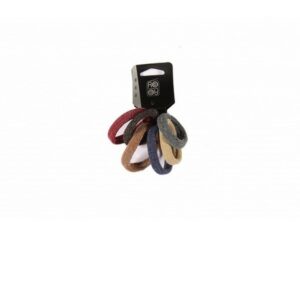 Ro Accessories Λαστιχάκια Μαλλιών Πολύχρωμα 3cm Σετ 6τμχ.