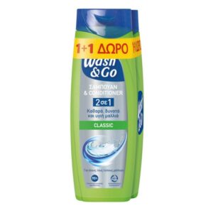 Wash & Go 2-In-1 Classic Shampoo & Conditioner 360ml (1+1)