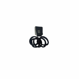 Ro Accessories Λάστιχο Μαλλιών Μαύρο 3cm σετ 6 τμχ 03-0020