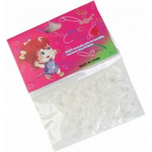 Ro Accessories Λαστιχάκια Μαλλιών Ράστα Διάφανα Νο 04-0032