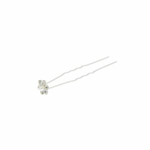 Ro Accessories Φουρκέτα Μαλλιών Λουλούδι Με Στρας Και Πέρλα 12 mm