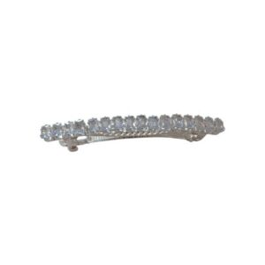 Ro Accessories Μπαρέτα Μαλλιών Με Στρας 8cm 13-0117