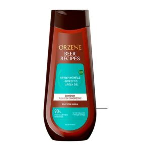 Orzene Beer Shampoo Κριθάρι Μπύρας & Morocco Argan Oil Για Φθαρμένα Μαλλιά 400ml