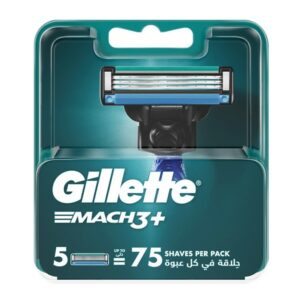 Gillette Blades Mach 3+ Ανταλλακτικά Ξυραφάκια 5τμχ.