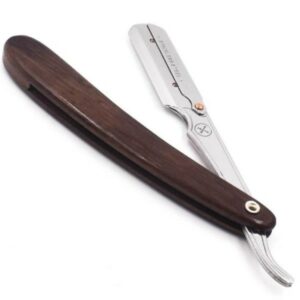 Parker Straight Barber Razor Dark Brown Srdw
