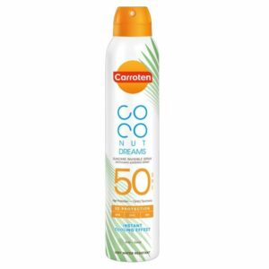 Carroten Coconut Dreams Suncare Invisible Spray 3D Protection SPF50 Αντηλιακό Σώματος Διάφανο Σε Spray 200ml