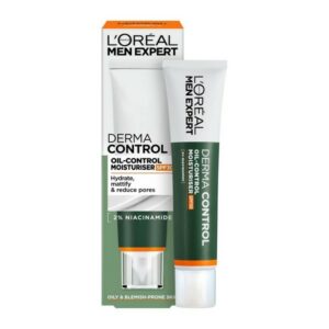L’Oreal Paris Men Expert Derma Control Oil-Control Moisturiser SPF30 Ανδρική Ενυδατική Κρέμα Προσώπου Για Λιπαρή Επιδερμίδα 40ml