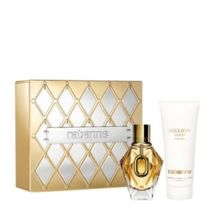 Rabanne Set Million Gold For Her Eau De Parfum Refillable & Lotion Pour Le Corps Body Lotion