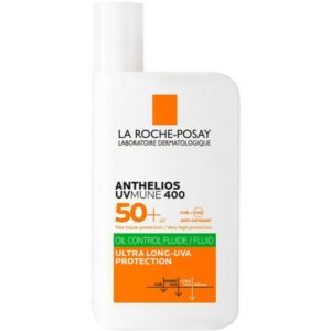 La Roche-Posay Promo Set Anthelios UVMune 400 SPF50+ Oil Control Fluid 50ml & Toleriane Sensitive Moisturiser Cream 15ml