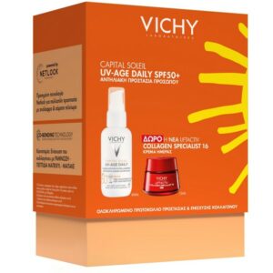 Vichy Promo Set SPF50+ UV-Age Daily Fluid 40ml & Liftactiv Collagen Specialist 16 Day Cream 15ml