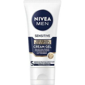Nivea Men Sensitive Skin & Stubble Cream Gel Άμεση Ανακούφιση Από Ερεθισμούς & Φαγούρα 50ml