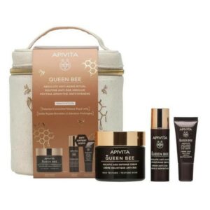 Apivita Promo Set Queen Bee Absolute Anti-Aging & Regenerating Rich Texture Cream 50ml & Redefining Serum 10ml & Reviving Eye Cream 5ml