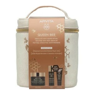 Apivita Promo Set Queen Bee Absolute Anti-Aging & Regenerating Rich Texture Cream 50ml & Redefining Serum 10ml & Reviving Eye Cream 5ml