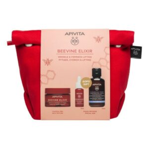 Apivita Promo Set Beevine Elixir Wrinkle & Firmness Lift Rich Texture Cream 50ml & Firming Activating Lift Serum 10ml & Cleansing Creamy Foam Face & Eyes 75ml