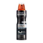 L’oreal Paris Men Expert Carbon Protect Spray Αποσμητικό Σπρέι 5 Σε 1 150ml