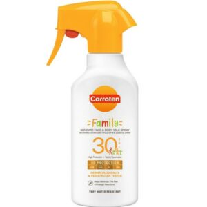 Carroten Family SPF30 Suncare Face & Body Milk Spray 270ml