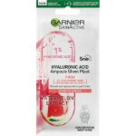 Garnier Skin Active Watermelon Extract and 1% Hyaluronic Acid Firming Ampoule Sheet Mask 15gr