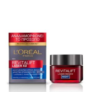 L’oreal Paris Revitalift Laser Renew Night Cream Αντιγηραντική Κρέμα Νύχτας Δραστικής Επανόρθωσης 50ml