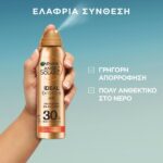 Garnier Ambre Solaire Ideal Bronze SPF30 Face & Body Mist Spray 150ml