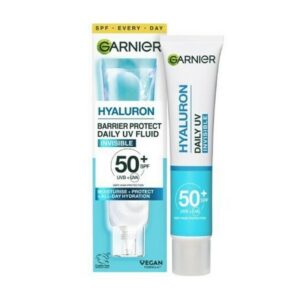 Garnier Hyaluron Barrier Protect Daily UV SPF50+ Invisible Fluid Κρέμα Προσώπου Mε Αντηλιακή Προστασία 40ml