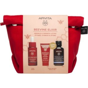 Apivita Promo Beevine Elixir Firming Activating Lift Serum 30ml & Wrinkle & Firmness Lift Light Texture Cream 15ml & Cleansing Creamy Foam Face & Eyes 75ml
