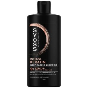 Syoss Intense Keratin Shampoo Deep Caring Σαμπουάν Για Αδύναμα Μαλλιά 440ml