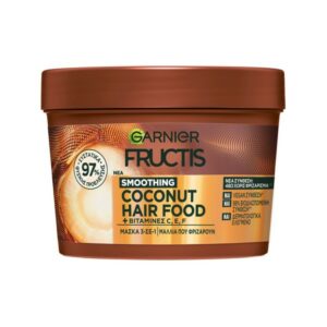 Garnier Fructis Smoothing Coconut Hair Food 3-In-1 Mask Για Μαλλιά Χωρίς Φριζάρισμα 400ml