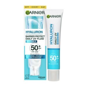 Garnier Hyaluron Barrier Protect Daily UV SPF50+ Invisible Fluid Κρέμα Προσώπου Mε Αντηλιακή Προστασία 40ml