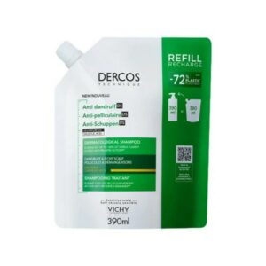 Vichy Dercos Anti-Dandruff DS Refill Σαμπουάν Κατά Ξηροδερμίας, Πιτυρίδας & Κνησμού Για Ξηρά Μαλλιά Ανταλλακτικό 390ml